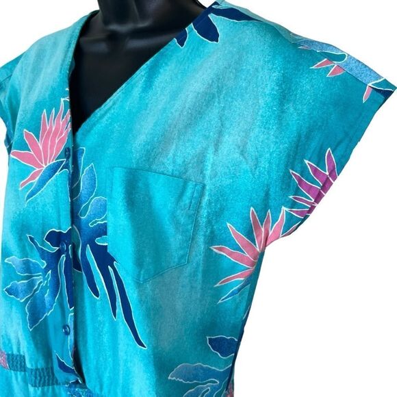 Vintage 80’s Hilo Hattie Hawaiian Print Romper - Picture 5 of 13